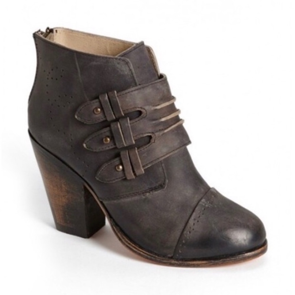 Freebird By Steve Madden Mocha Boho Booties Boots - Picture 3 of 5